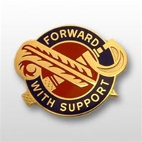 Forward And Light 0529 Support Bn Unit Crest 
